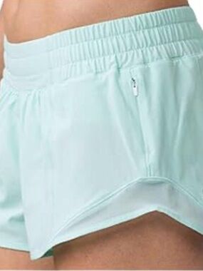 lululemon athletica women Light Mint Athletic Shorts with Pockets Size 10